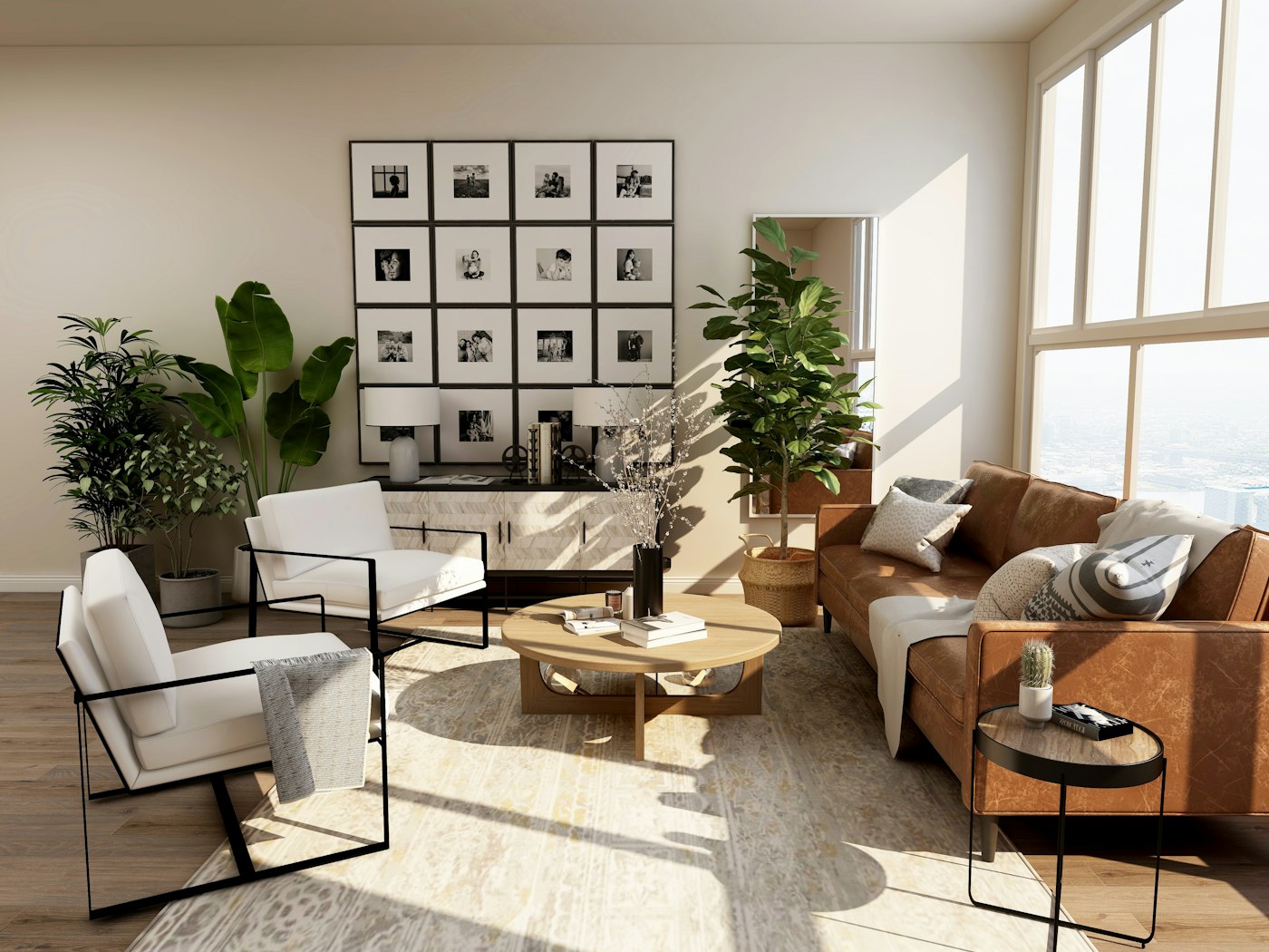 Comfortable renovated living space for a family